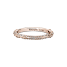 Anillo De Pavé Recubrimiento en Oro Rosa De 14K Pandora Me