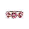 Collar Trío de Margaritas rosa