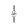 Anillo Corona deslumbrante transparente