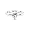 Anillo Solitario Corazón Resplandeciente