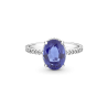 Anillo De Compromiso En Plata De Ley Halo Brillante