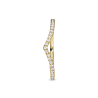 Anillo Hueso de los deseos deslumbrante Recubrimiento en Oro de 14k