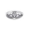 Anillo Tiara real con abalorios Pandora Plata Esterlina