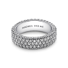 Anillo Hilera de pavé triple Pandora Timeless Pandora Plata Esterlina