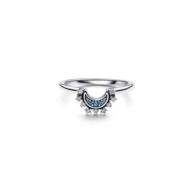 Anillo Luna Celestial Azul