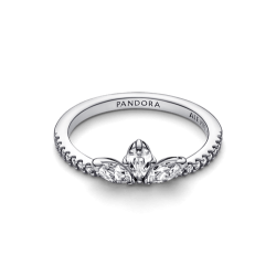 Anillo Racimo herbario reluciente Pandora Plata Esterlina