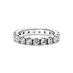 Anillo En Plata De Ley Eternity Brillante